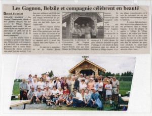 Reportage suite au pique nique 2003